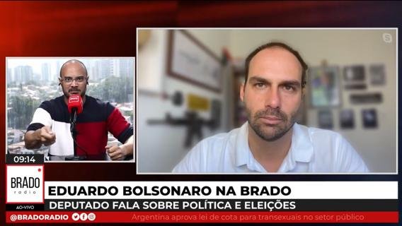 Eduardo Bolsonaro destaca bom entrosamento com Capitão Alden