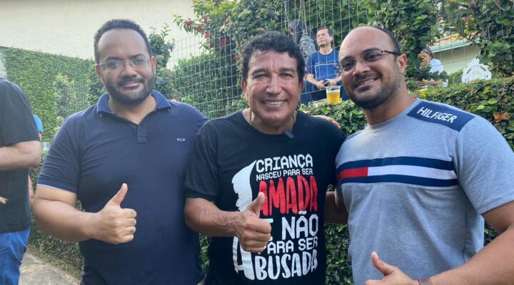 Em Brasília, Capitão Alden participa de churrasco Verde Amarelo